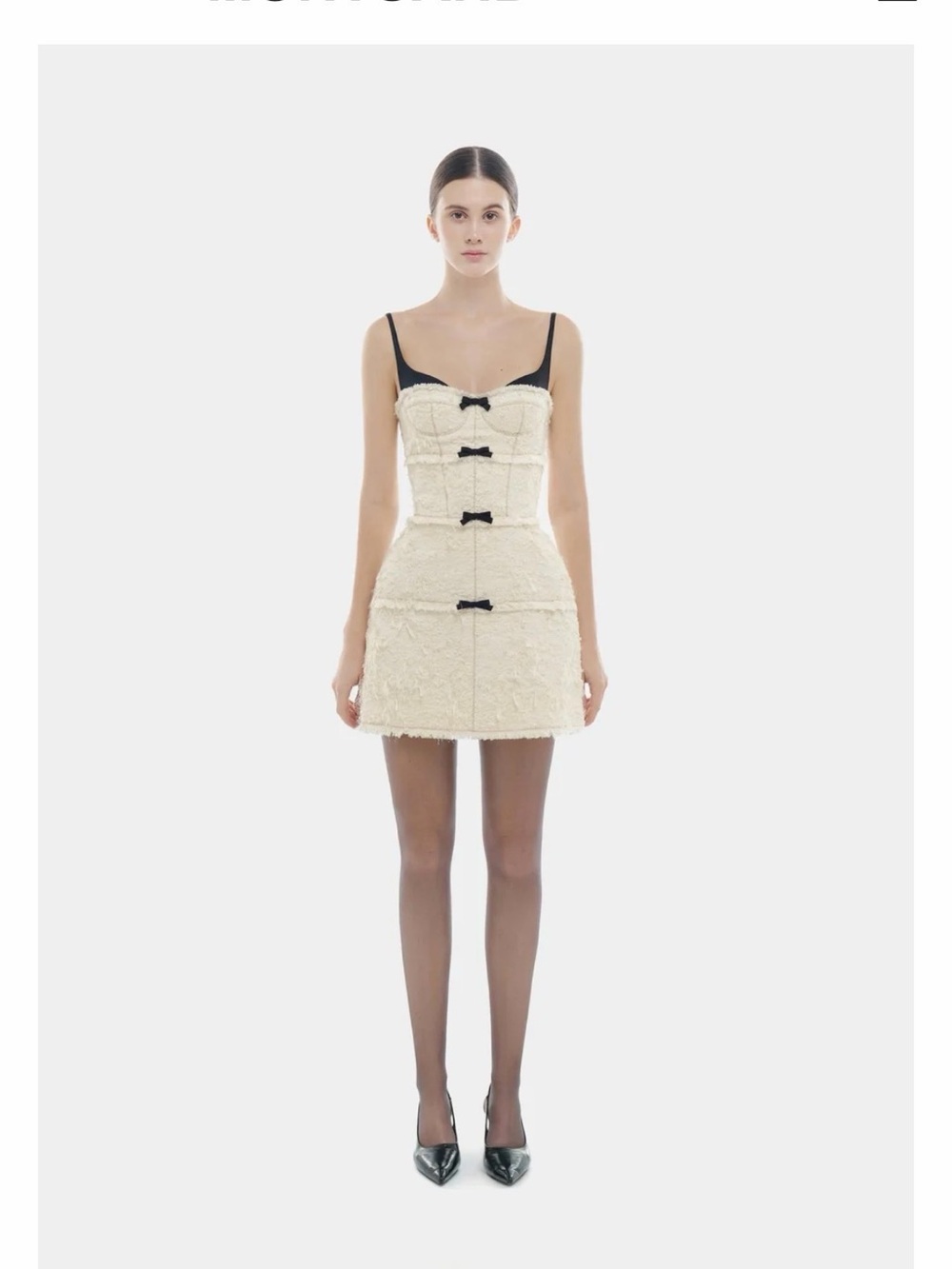Montsand Margo Dress in ivory size small US 4